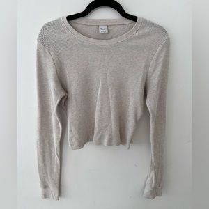 Aritzia TNA thermal long sleeve top